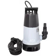 Pompa submersibila din plastic pentru ape murdare, particule max. 35 mm, putere 950 W, debit 14500 l/h, inaltime refulare 8.5 m, flotor electromecanic