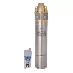 Pompa submersibila periferica, diametru 4", putere 1100 W, debit 2796 l/h, inaltime refulare 64 m