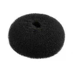 Burete pentru Coc Rotund Negru – Hair Bun Ring Black 110mm – Lussoni