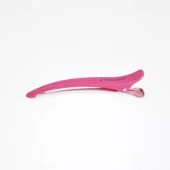 Clame de Par cu Banda din Silicon Elastic - Pink Sectioning Hair Clips 11.5cm 4 Buc - Framar