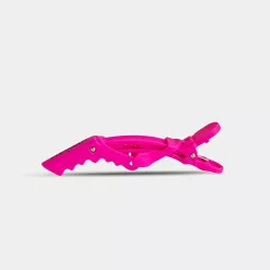 Clame de Par cu Model Dragon din Cauciuc - Pink Rubberized Jaw Clip 11.5cm 4 Buc - Framar