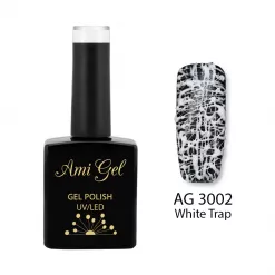 Gel Colorat Elasticnail Art - Spider Skill Gel White Trap AG3002 5gr - Ami Gel