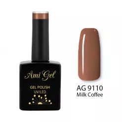 Gel de Baza Colorat - Nude 2 Ways Base Gel Polish Milk Coffee AG9110 14ml - Ami Gel