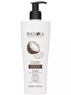 Lapte De Corp Hranitor Cu Ulei De Cocos 100% Organic - 100% Organic Coconut - Nourishing Body Milk 240ml - BYOTEA