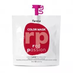 Masca Coloranta Hranitoare cu Pigment Rosu Intens - Color Mask Red Passion 30ml - Fanola