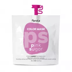 Masca Coloranta Hranitoare cu Pigment Roz Intens - Color Mask Pink Sugar 30ml - Fanola