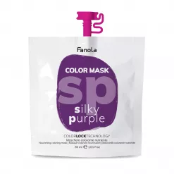 Masca Coloranta Hranitoare cu Pigment Violet Intens - Color Mask Silky Purple 30ml - Fanola