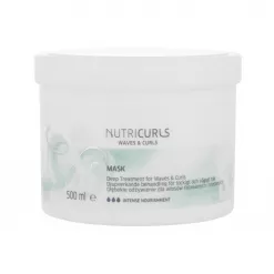 Masca pentru Par Cret sau Ondulat - Nutricurls Waves & Curls Deep Treatment Mask 500ml - Wella
