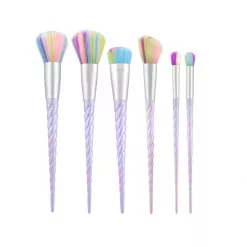 Pensule pentru Machiaj cu Model Unicorn - Make-up Brushes Set 6pcs - Mimo