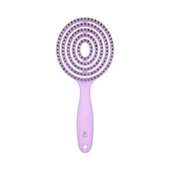 Perie pentru Descalcit si Uscat Parul – Lollipop Candy Purple Detangling Brush – Ilu