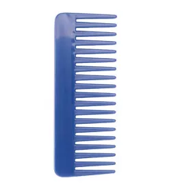 Pieptene Albastru Flexibil pentru Descalcire cu Dinti Mari si Rari - Blue - Big Wide-Toothed Comb No. 116 - Bifull