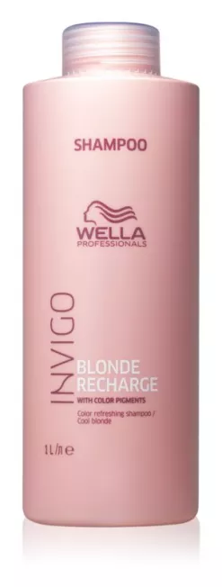 Sampon Pigmentat pentru Proctectia Parului Blond - Invigo Blonde Recharge 1000ml - Wella