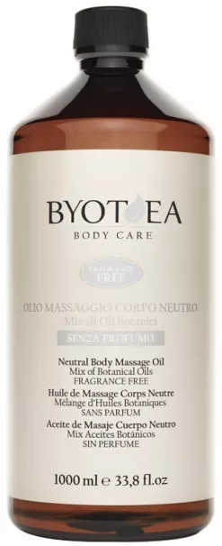 Ulei De Masaj Pentru Corp Din Mix De Uleiuri Botanice Si Miros Neutru - Fragrance Free - Neutral Body Massage Oil - Mix Botanical Oils 1000ml - BYOTEA