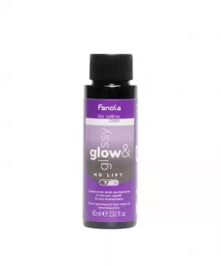 Vopsea de Par Demi-permanenta Toner Anti-Galben Cenusiu Violet – No Yellow Glow&Glossy T.12 Ash Violet 60ml – Fanola