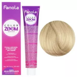 Vopsea de Par Permanenta - Color Zoom 10 Minute 10.0 Blond Platinat - Fanola