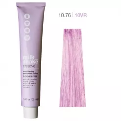 Vopsea de Par Permanenta - Creative Conditioning Permanent Colour 10.76/10VR Blond Roscat Violet Platinat  - Milk Shake