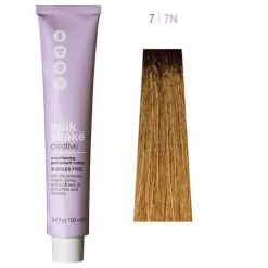 Vopsea de Par Permanenta - Creative Conditioning Permanent Colour 7/7N Blond Mediu - Milk Shake