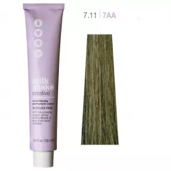 Vopsea de Par Permanenta - Creative Conditioning Permanent Colour 7.11/7AA Blond Cenusiu Intens Mediu - Milk Shake