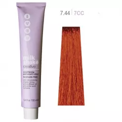 Vopsea de Par Permanenta - Creative Conditioning Permanent Colour 7.44/7CC Blond Aramiu Intens Mediu - Milk Shake