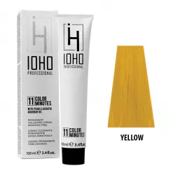 Vopsea de Par Permanenta Fara Amoniac Tip Corector Galben - Color 11 Minutes Corrector Yellow - IOHO Professional