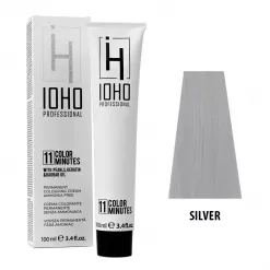 Vopsea de Par Permanenta Fara Amoniac Tip Corector Argintiu - Color 11 Minutes Corrector Silver - IOHO Professional