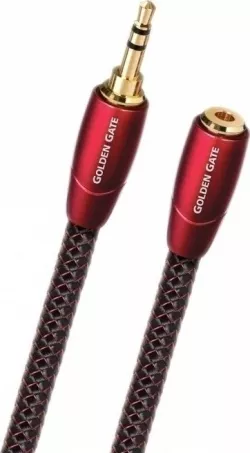 Cablu audio Jack 3.5 mm Male - Jack 3.5 mm Female AudioQuest Golden Gate 0.6 m