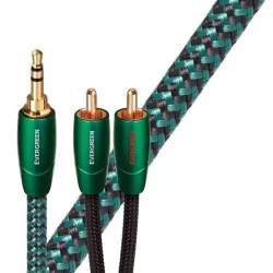 Cablu audio Jack 3.5 mm Male - 2 x RCA AudioQuest Evergreen 12 m