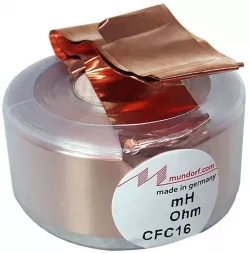 Bobina Mundorf CFC16-1.80 | 1.8 mH | 0.5 Ω | 2% | 1.22 mm
