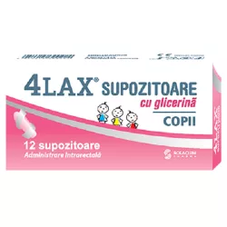 4 LAX SUPOZITOARE GLICERINA COPII 12 SUP SOLACIUM
