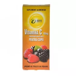 ADYA VITAMINA C 100MG PENTRU COPII CU AROMA FRUCTE DE PADURE 30CP MAST