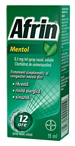 AFRIN MENTOL 0,5 mg/ml x 15 ML SPRAY NAZAL