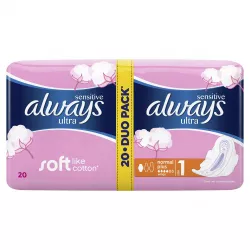 ALWAYS DUO PACK SENSITIVE NORMAL PLUS 20BUC