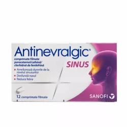 ANTINEVRALGIC SINUS HOT DRINK 650 mg/10 mg x 12 compr film