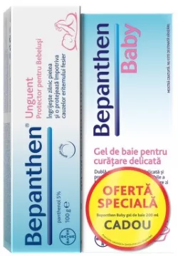 BEPANTHEN PROMO UNGUENT 100G + BEPANTHEN BABY GEL DE BAIE 200 ML CADOU