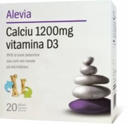 CALCIU 1200MG VITAMINA D3 X 20 PLICURI