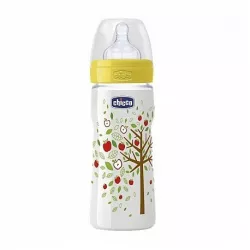 CHICCO PP BIBERON 330 ML ROZ SILICON 4m+