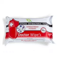 DOCTOR WIPE'S SERVETELE ANTIBACTERIENE STRONG FORMULA 72BUC