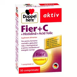 DOPPELHERZ AKTIV FIER VIT C HISTIDINA ACID FOLIC 30CP