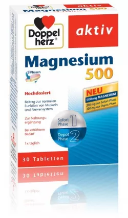 DOPPELHERZ AKTIV MAGNEZIU 500MG 30CAPS