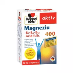 DOPPELHERZ AKTIV MG400 B1 B6 B12 ACID FOLIC 30CP CADOU 10CP
