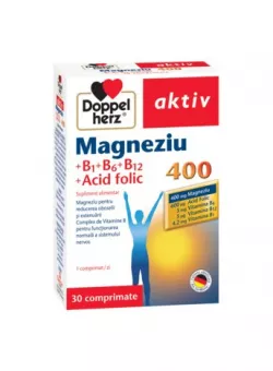 DOPPELHERZ AKTIV MG400 B1 B6 B12 ACID FOLIC 30CP