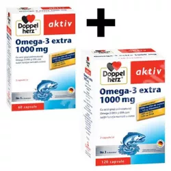 DOPPELHERZ AKTIV OMEGA 3 EXTRA 1000MG 120CAPS CADOU 60CAPS