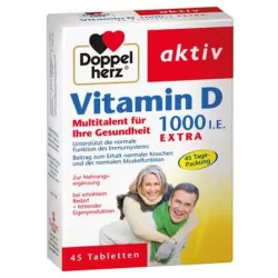 DOPPELHERZ AKTIV VITAMINA D 1000 UI 45 CP