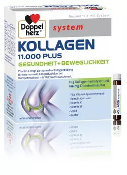 DOPPELHERZ SYSTEM KOLLAGEN 11.000 PLUS 10 FL BUVABILE