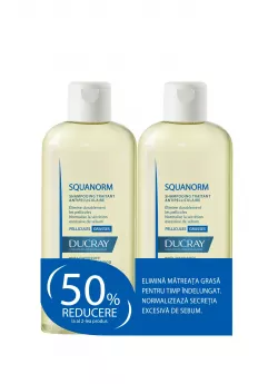 DUCRAY SQUANORM PROMO SAMPON MATREATA USCATA 200 ML + 50% RED LA AL DOILEA PRODUS