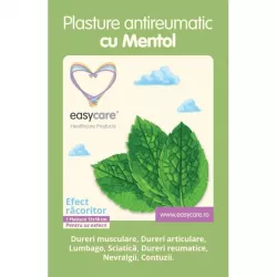 EASYCARE PLASTURI ANTIREUMATICI MENTOL 12X18 CM