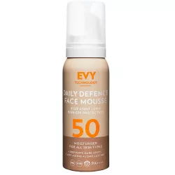 evy technology daily defence face mousse spf 50, 75 mll