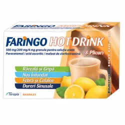 FARINGO HOT DRINK 500 mg/200 mg/4 mg x 8
