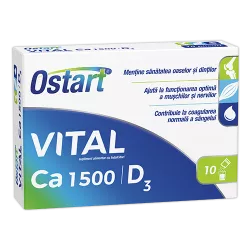 FITERMAN OSTART VITAL CALCIU 1500+D3 10 PLICURI
