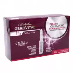 GEROVITAL H3 EVOLUTION FIOLE CU ACID HIALURONIC 10 FIOLE